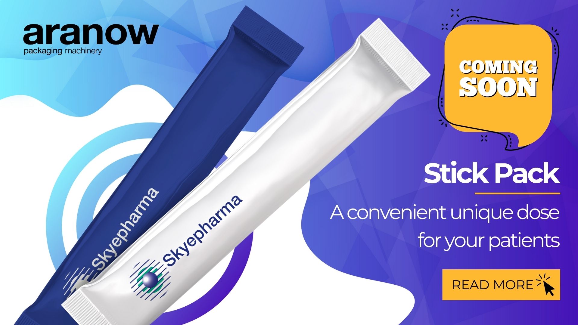 Skyepharma Stick pack - a convenient unique dose for your patients